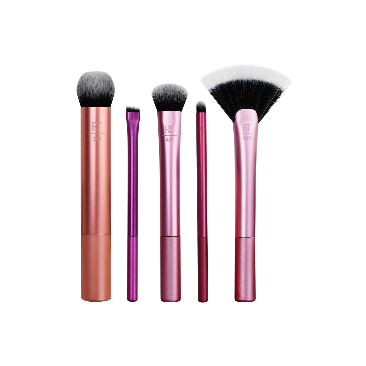 Real Techniques Set of Makeup Brushes and Cleansing Gel 4 units