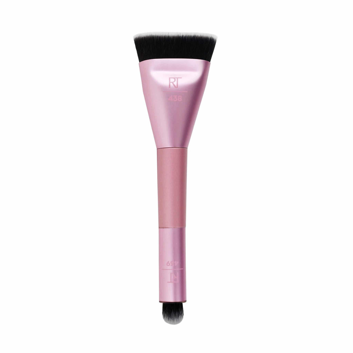 Real Techniques Soft Sculpting Makeup Brush, For Cream & Liquid Contour,  Contouring Face Brush, Natural Finish, Accentuated Facial Features, Pink, 1  Count