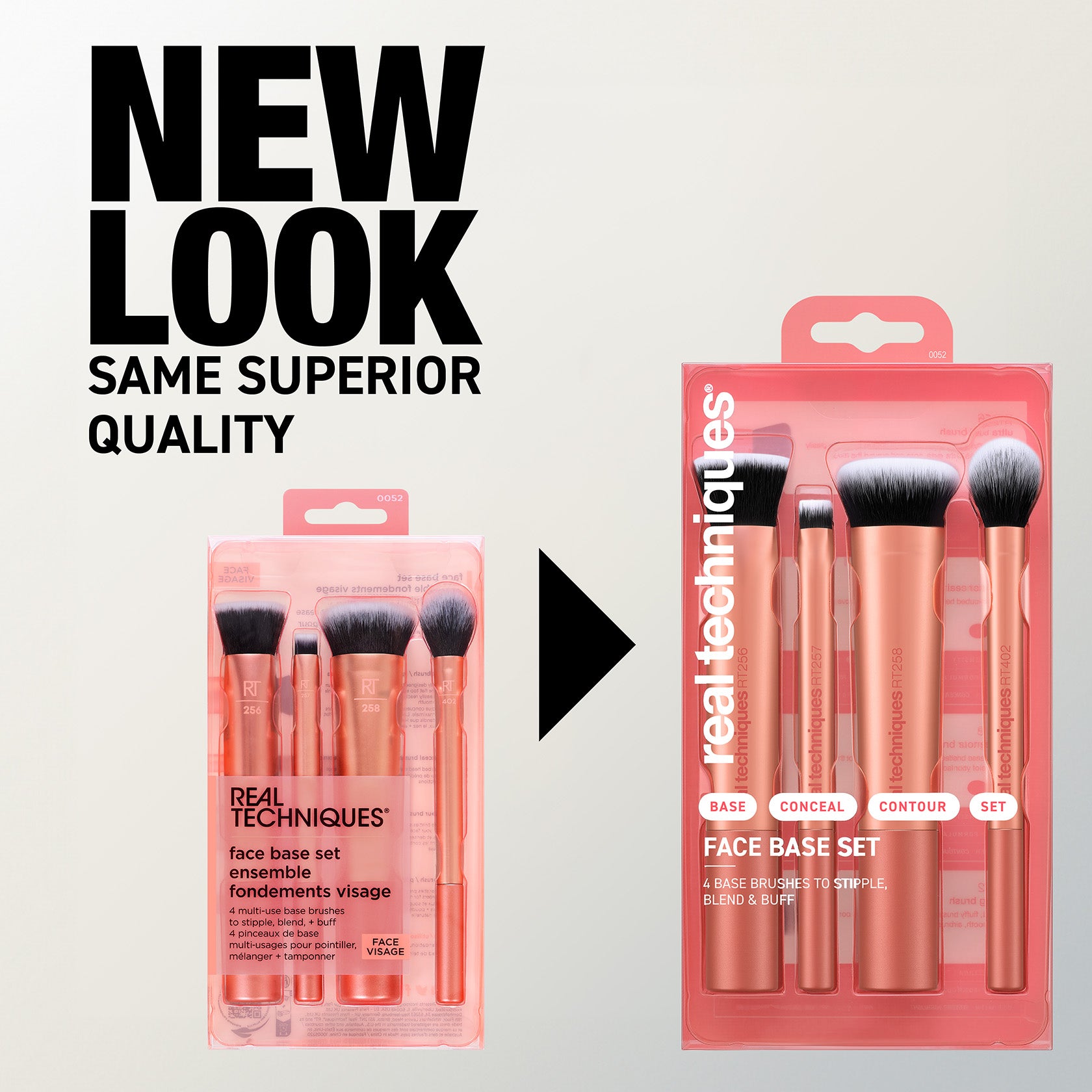 Real Techniques Face Base Makeup Brush Kit, For Concealer