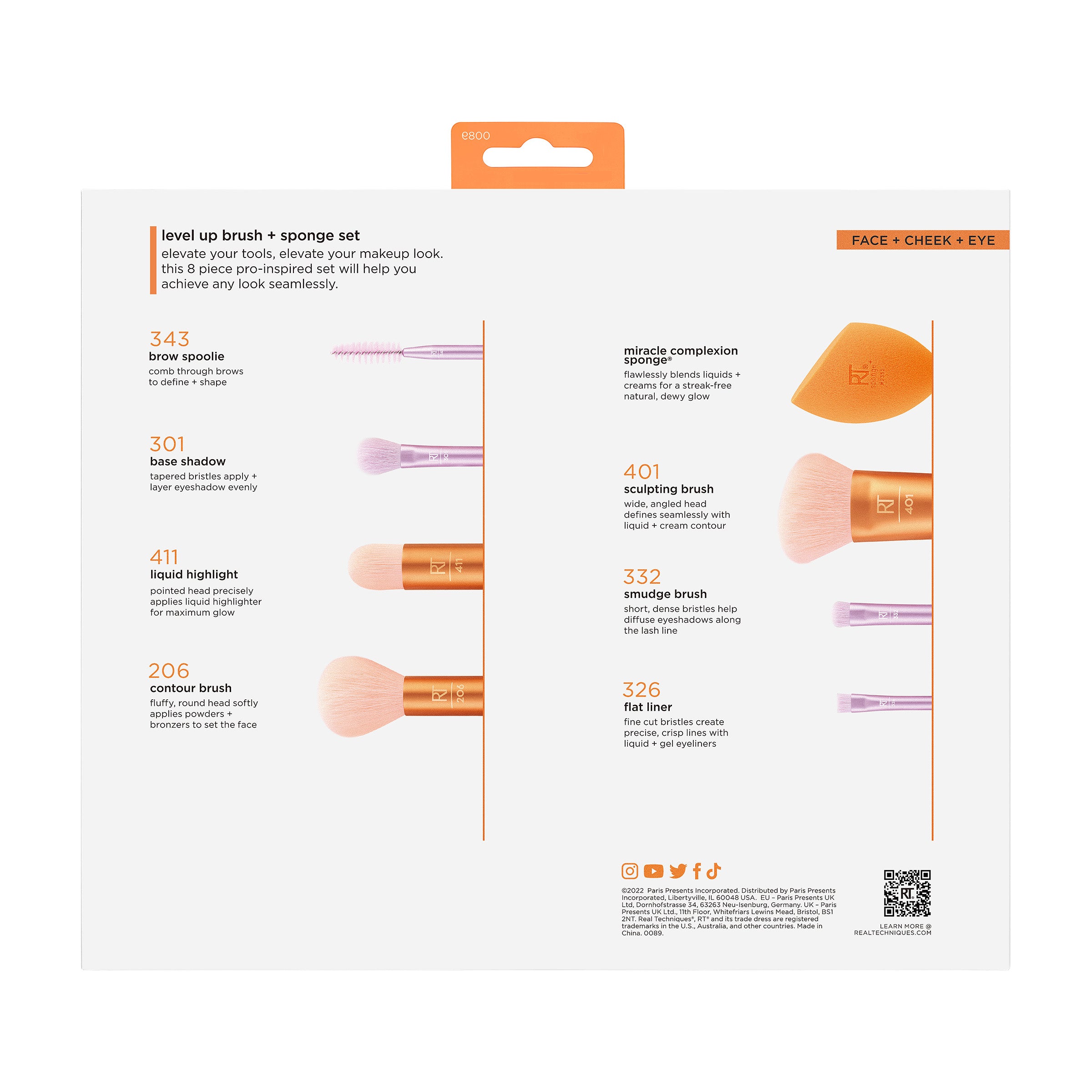 Real Techniques Level Up Brush And Sponge Kit, Makeup Brushes For
