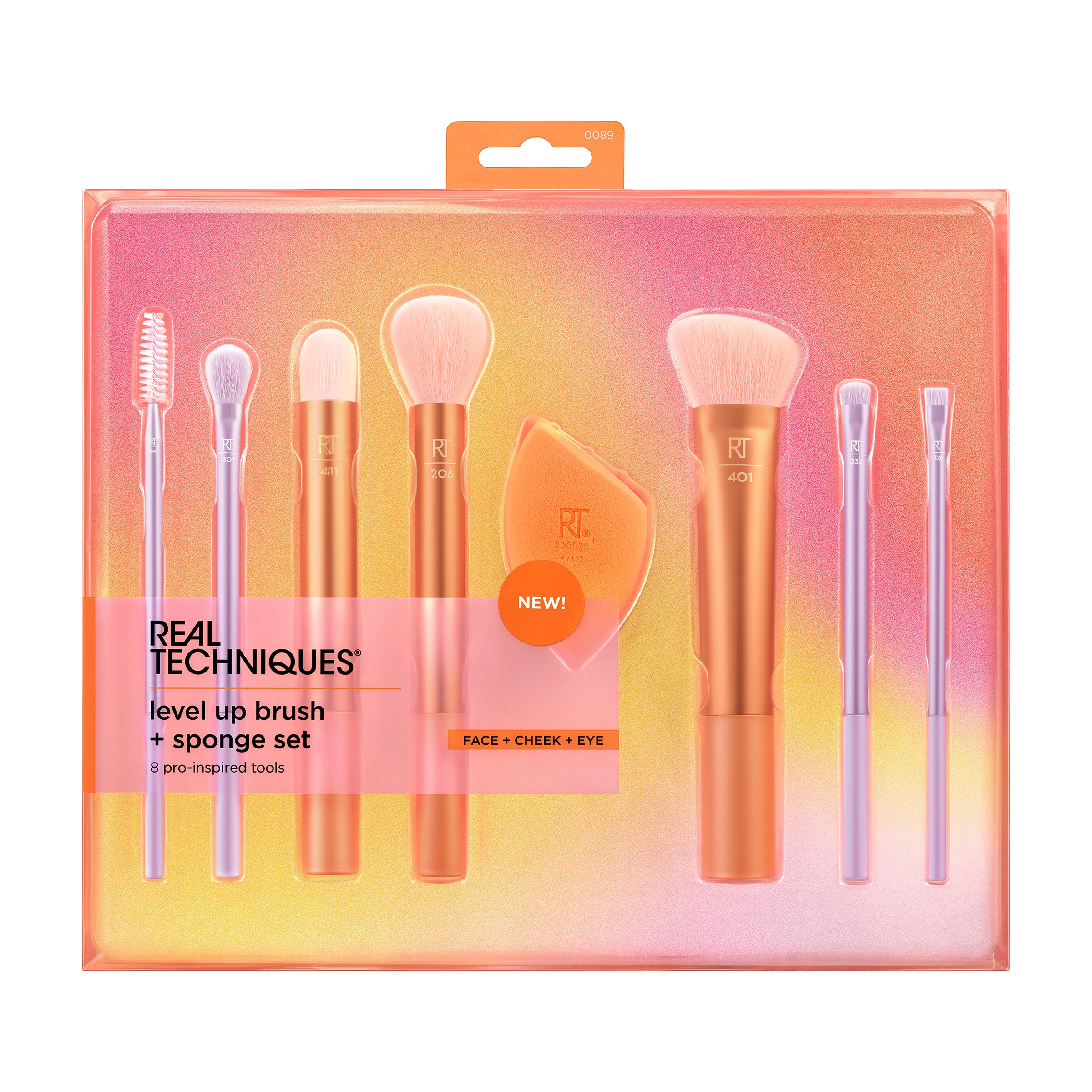 Real Techniques Level Up Brush And Sponge Kit, Makeup Brushes For