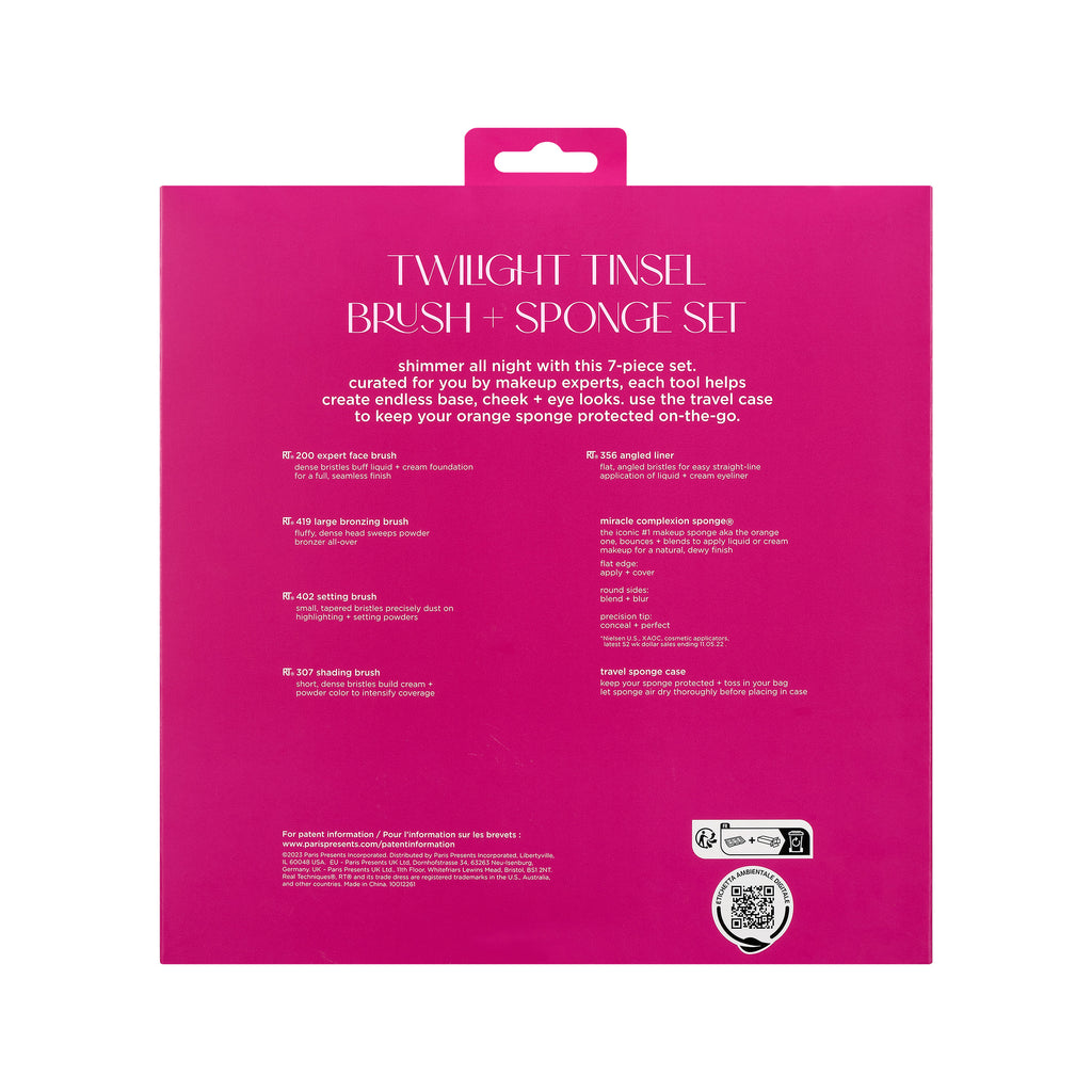 Limited Edition Twilight Tinsel Brush + Sponge Set