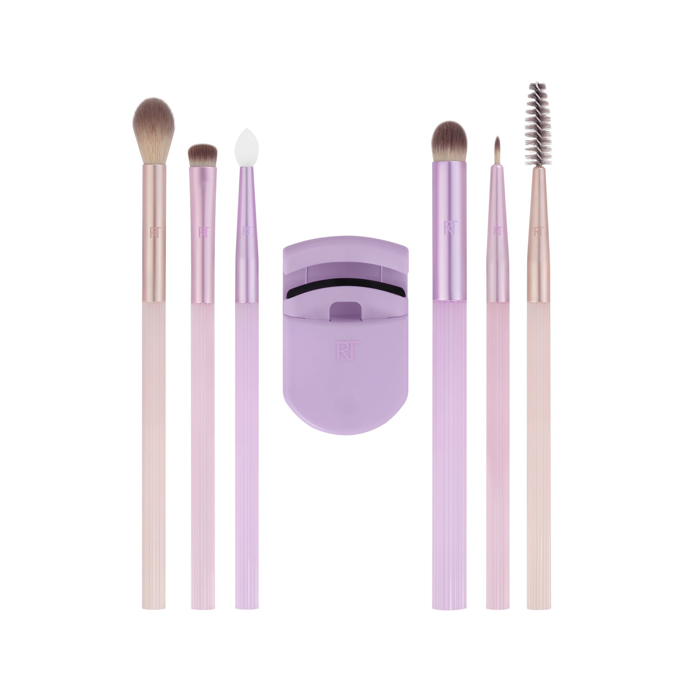 Real Techniques Pastel Pop Frosted Lids Eye Kit, Eye Makeup Brush