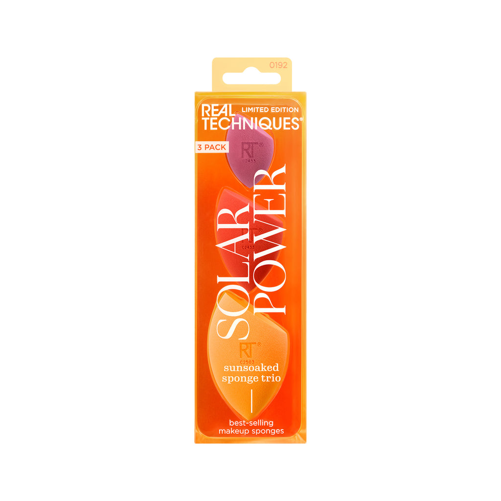 Real Techniques Solar Power Sunsoaked Sponge Trio, 3 Count ...