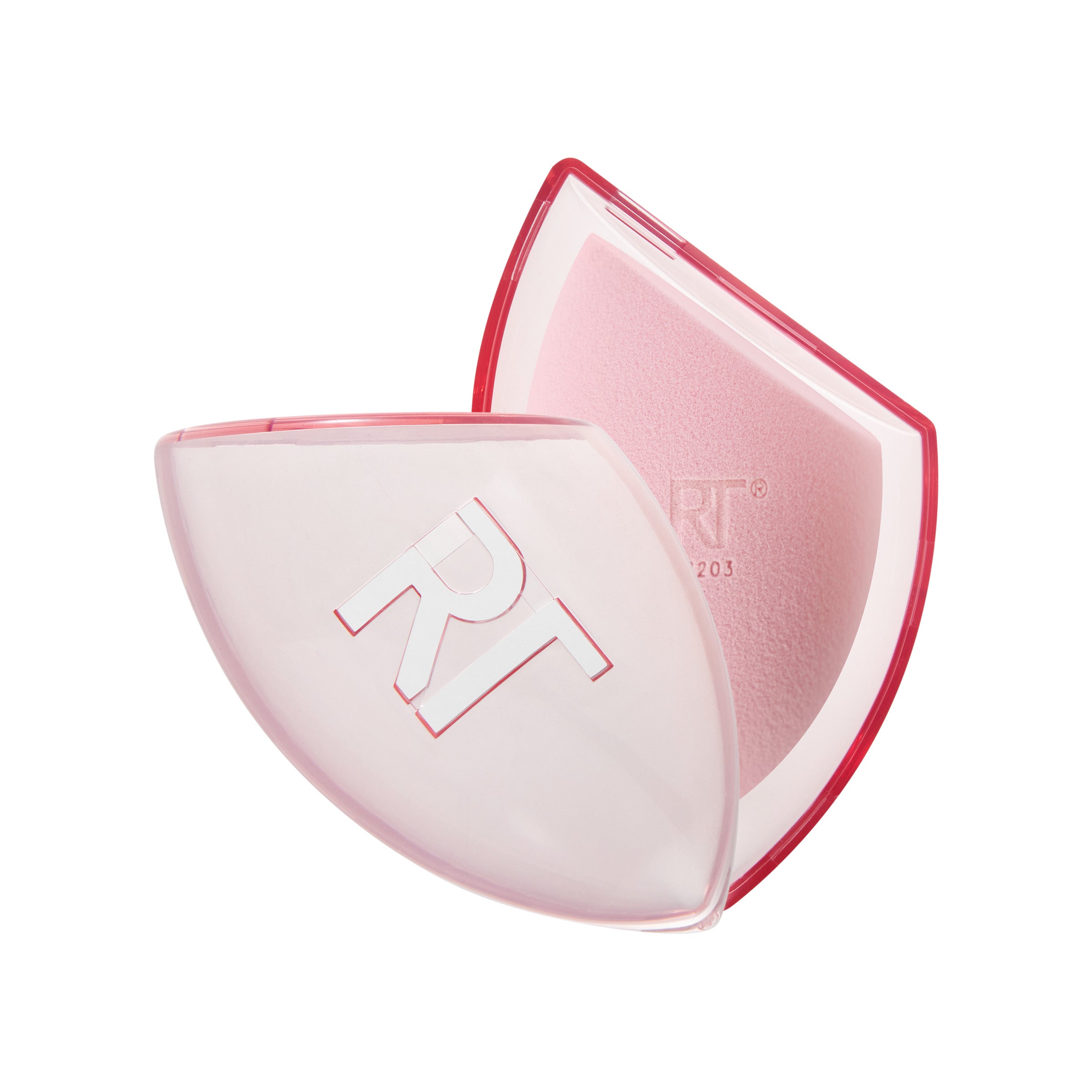 Real Techniques Miracle Complexion Sponge + Travel Case – Pink, 2 Stück, Für Makelloses Make-up