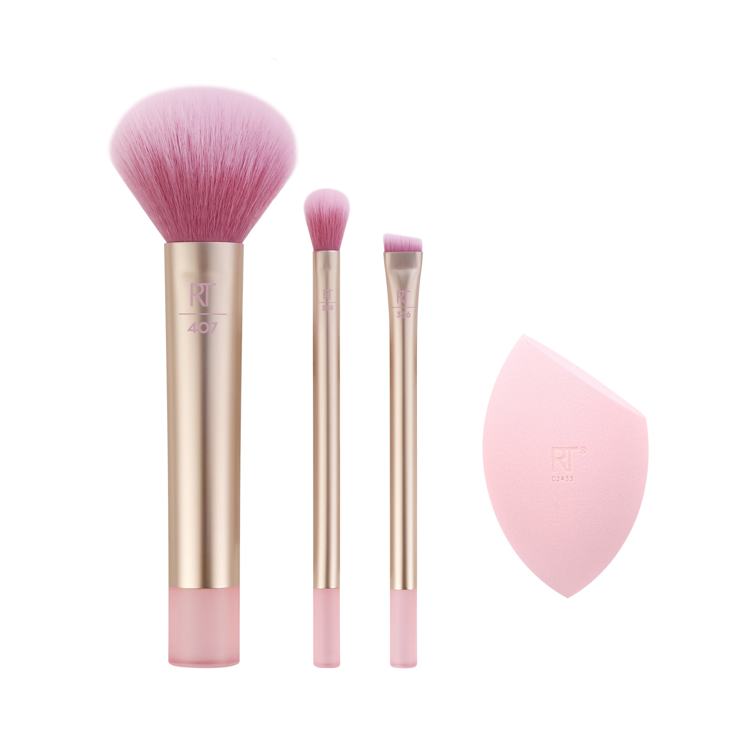 Real Techniques Sunrise To Sunset Midi Glow Kit, 4 Piece Set