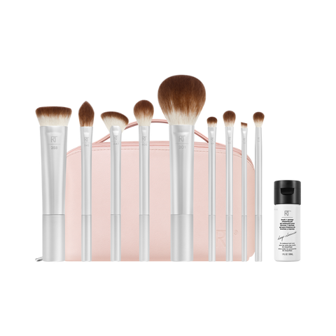 Real Techniques Stardust Till Dawn Brush + Cleanse Kit, 11 Piece