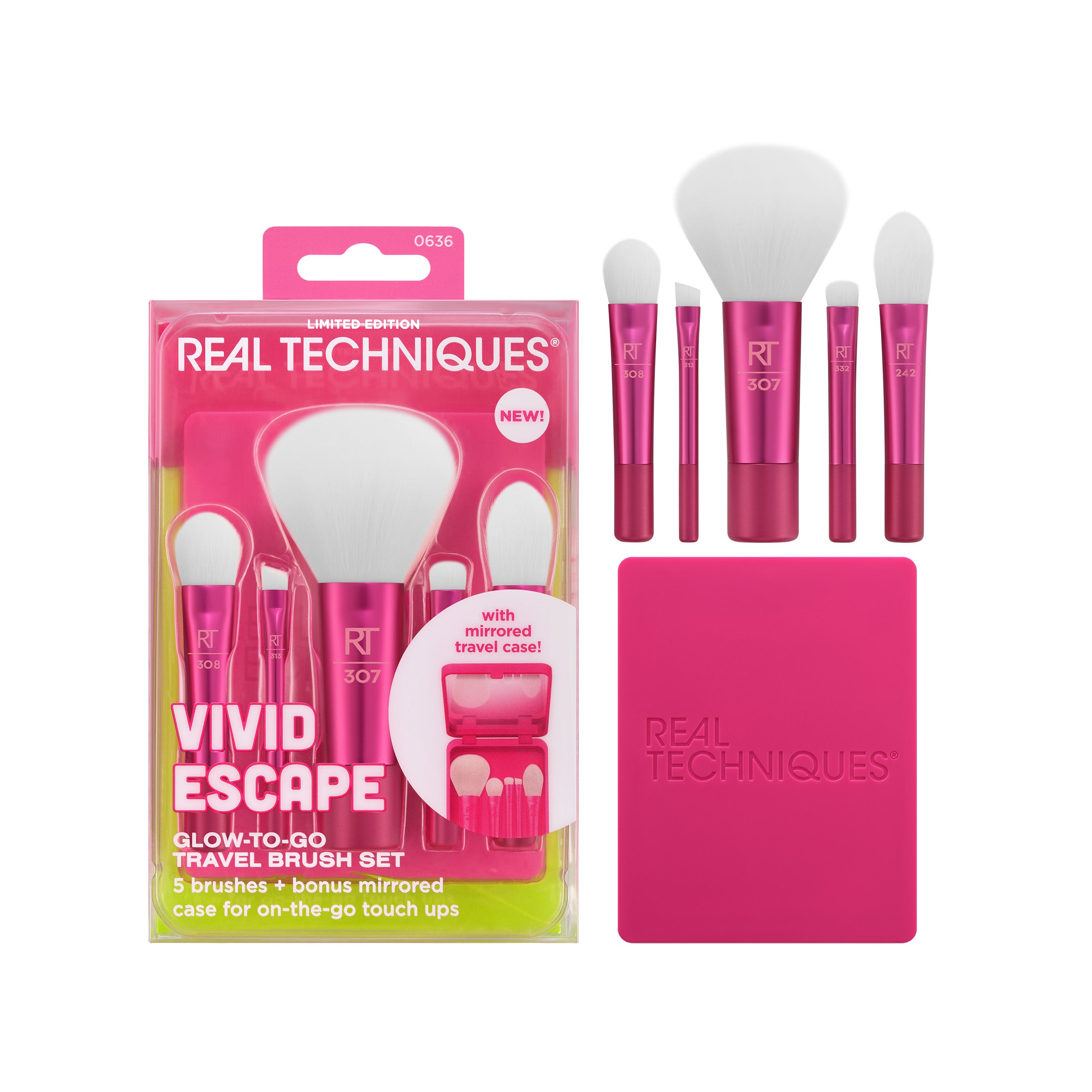 Vivid Escape Glow-To-Go Travel Brush Set | RealTechniques.com