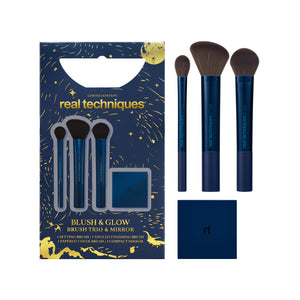 Blush & Glow Brush Trio & Mirror