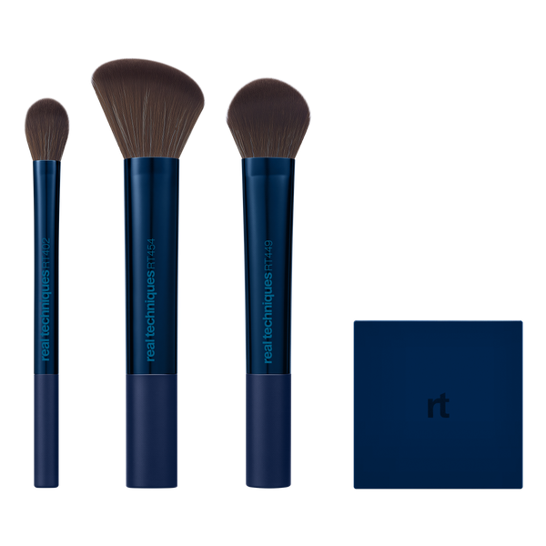 Blush & Glow Brush Trio & Mirror