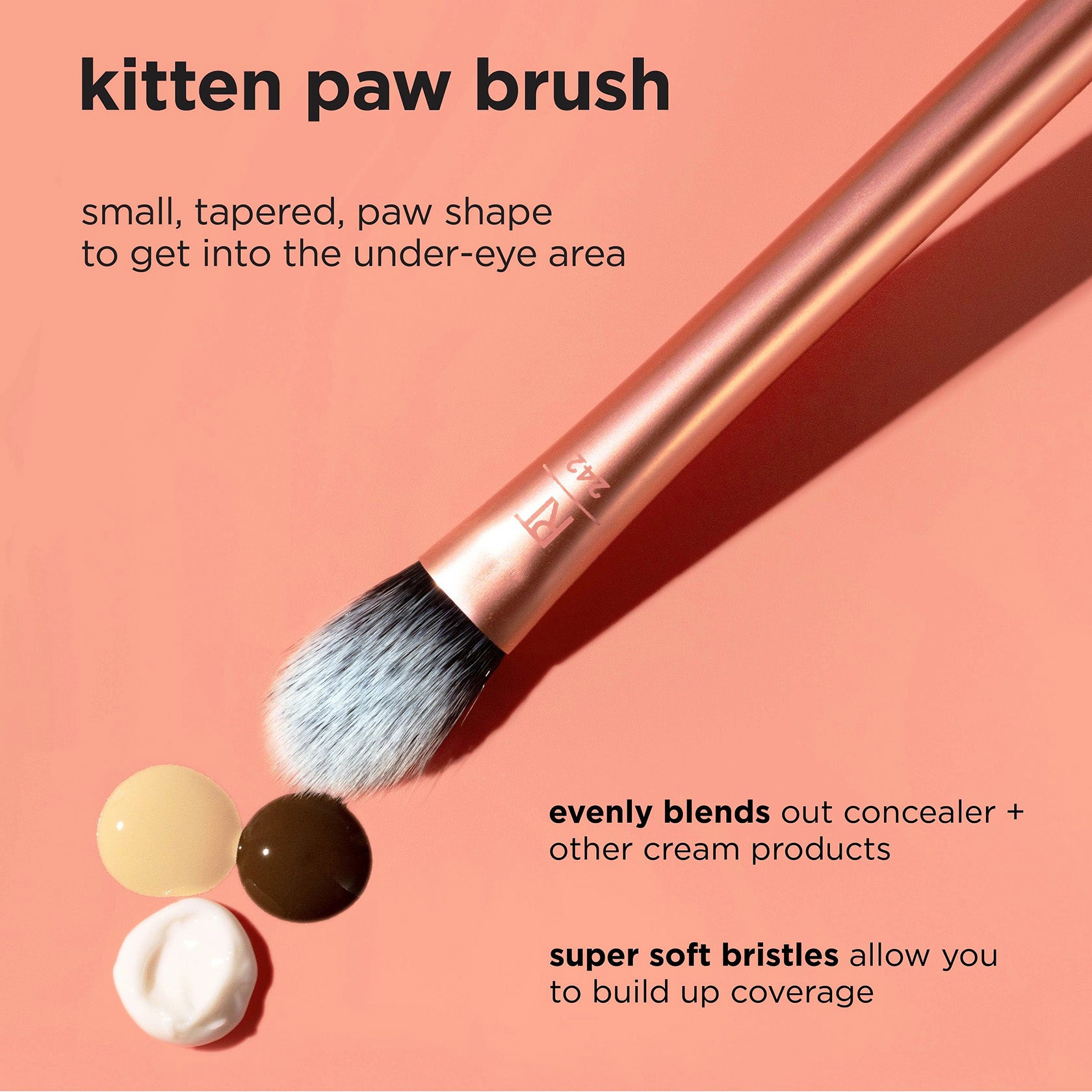 リアルテクニクス Real Techniques Brightening Concealer Makeup Brush, Face Brush For