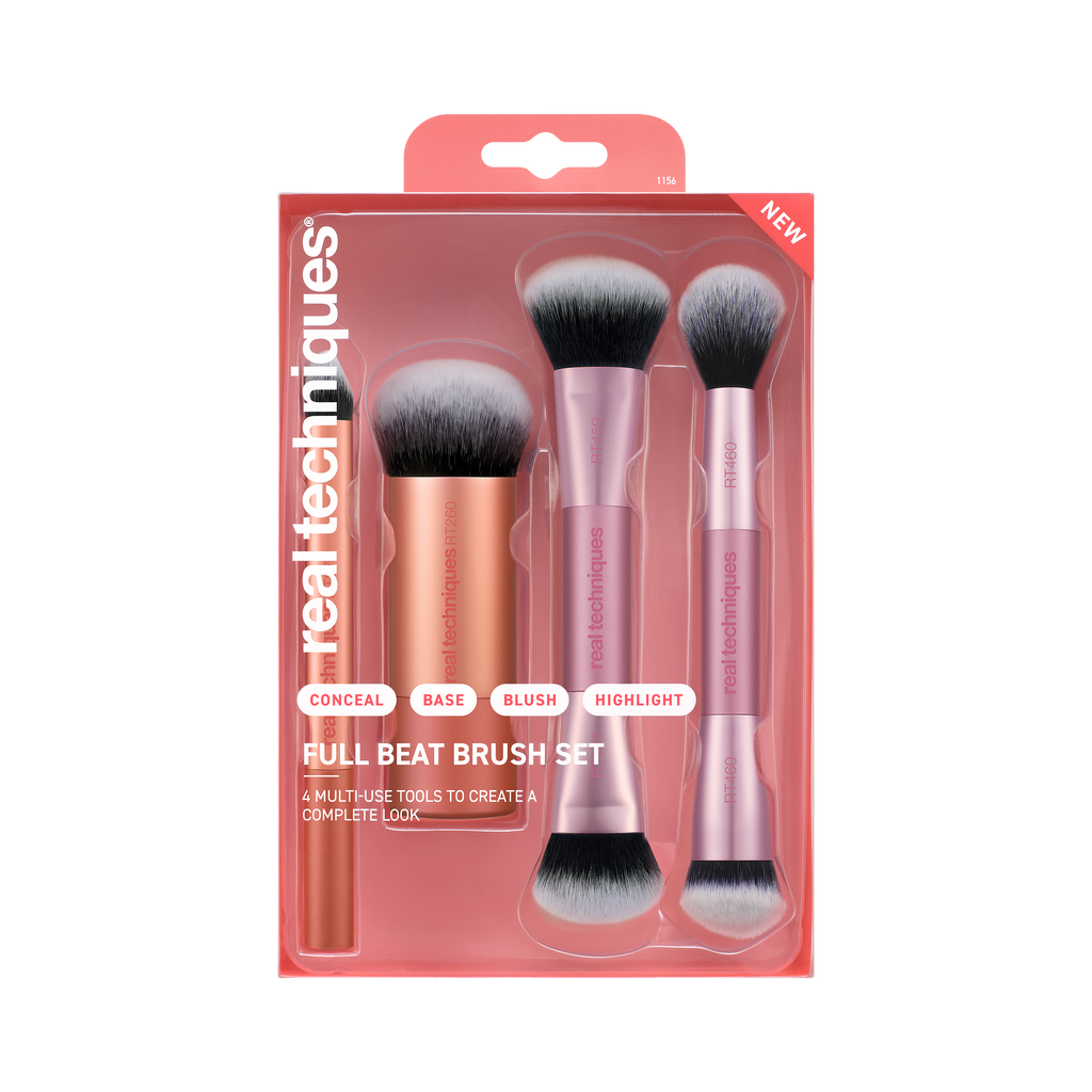 REAL TECHNIQUES★ブラシセット Real Techniques Glitz & Glow Makeup Brush & Sponge Set, 6pc Set
