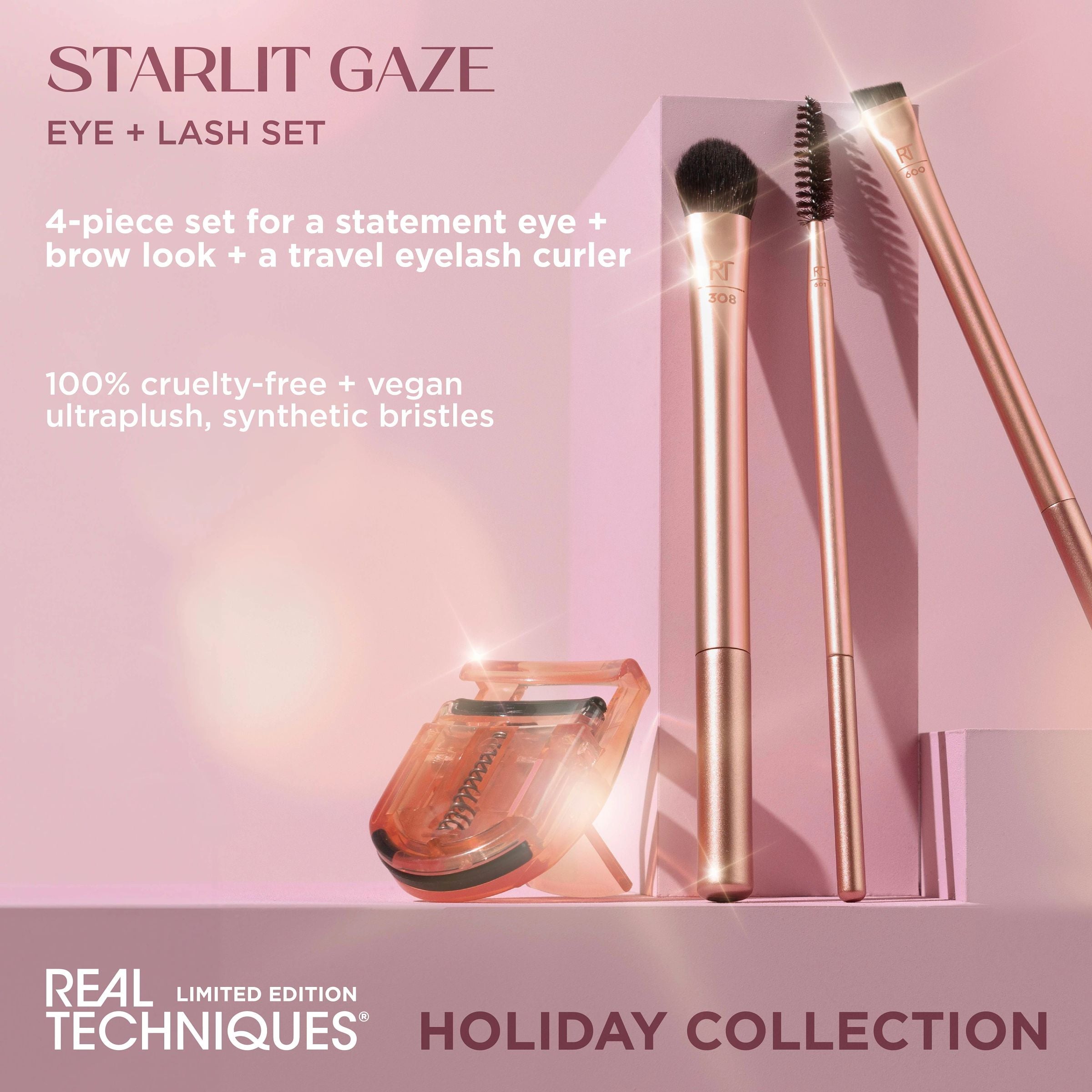 Real Techniques Starlit Gaze Eye + Lash 4 Piece Holiday Gift Set