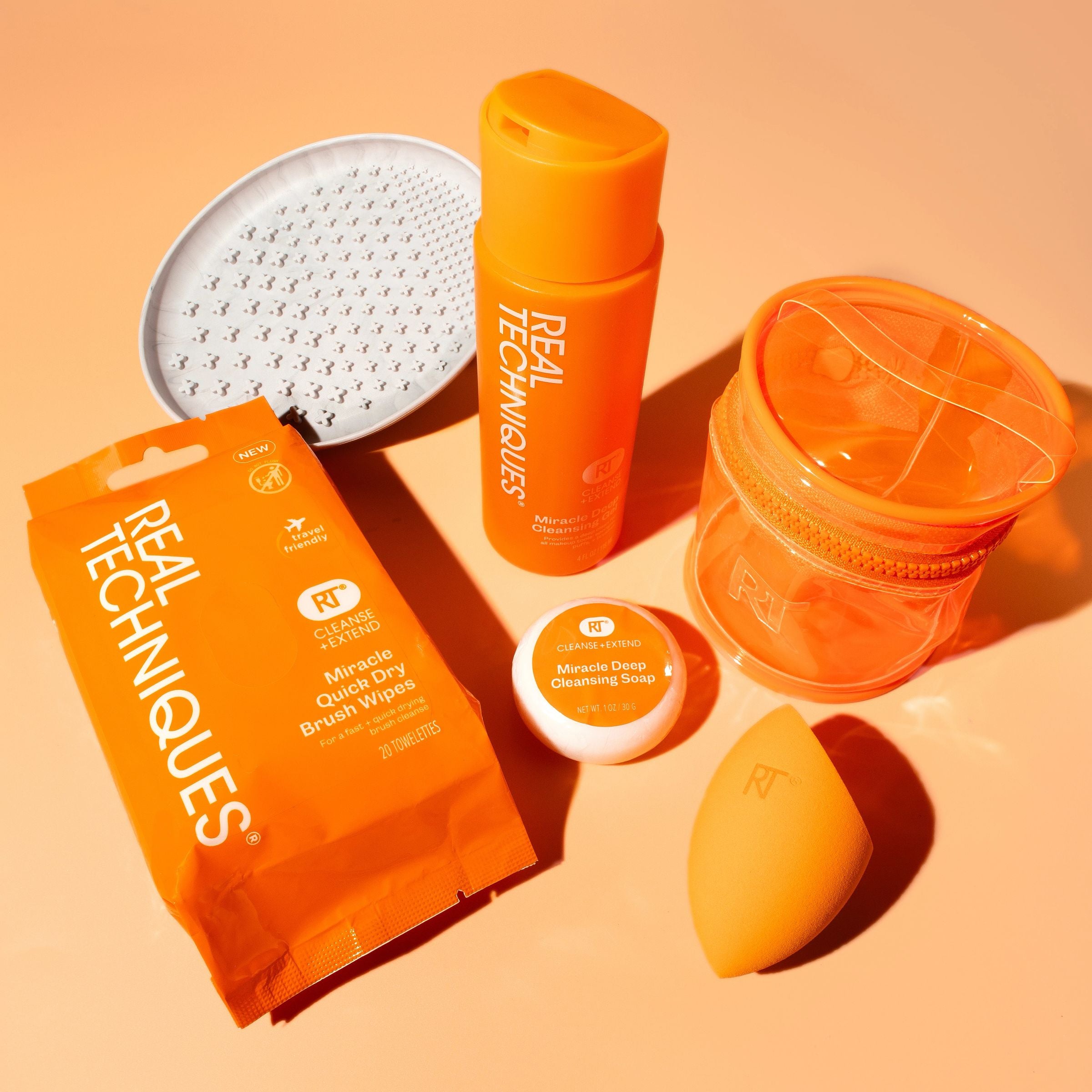 Real Techniques Miracle Blend + Cleanse Kit, 3 Piece Set