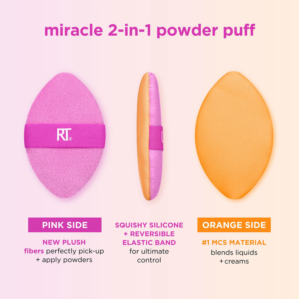 Miracle 2-In-1 Powder Puff 4 Pack