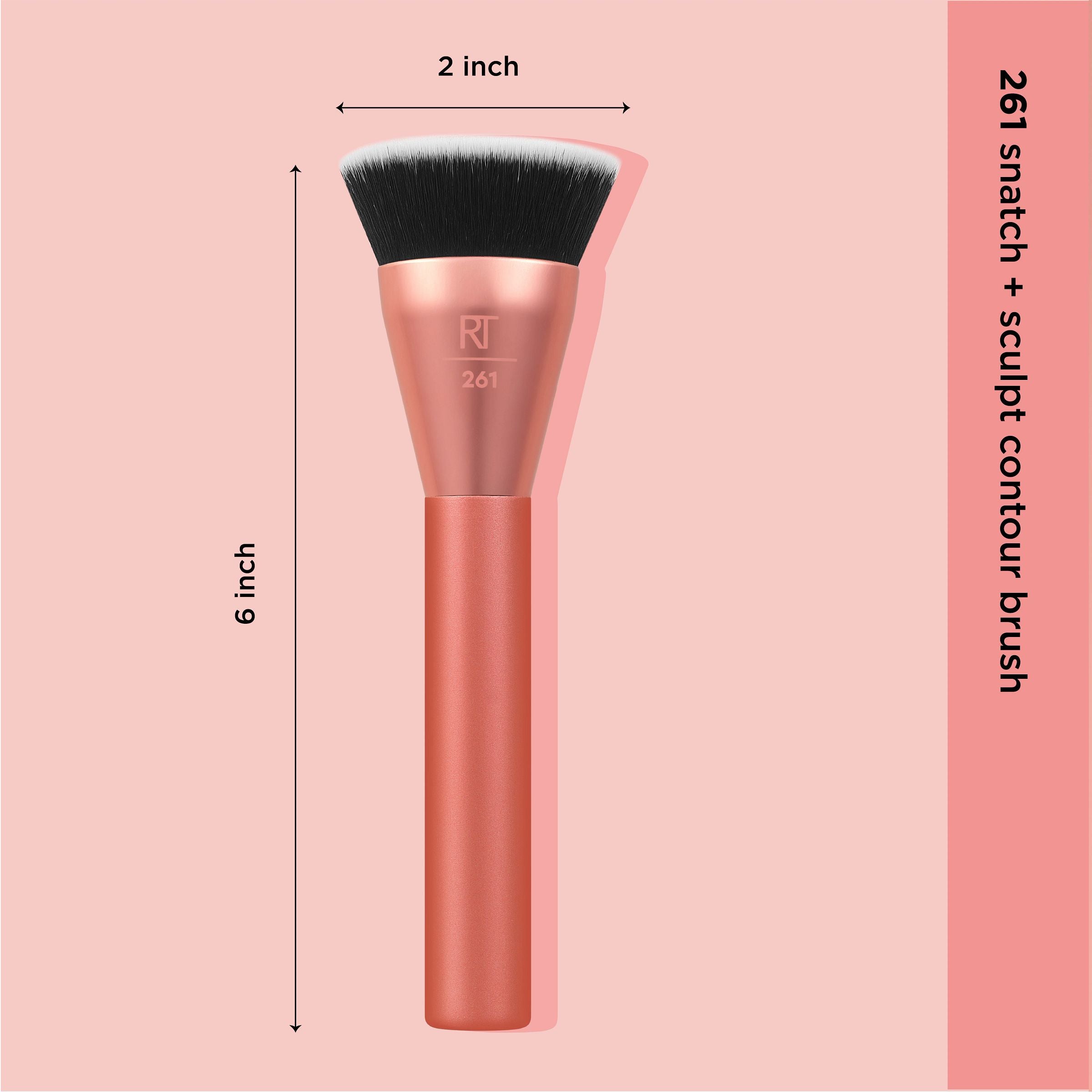 Real Techniques Snatch + Sculpt Contour Makeup Brush, For Liquid