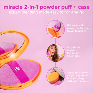 Miracle 2-In-1 Powder Puff + Travel Case
