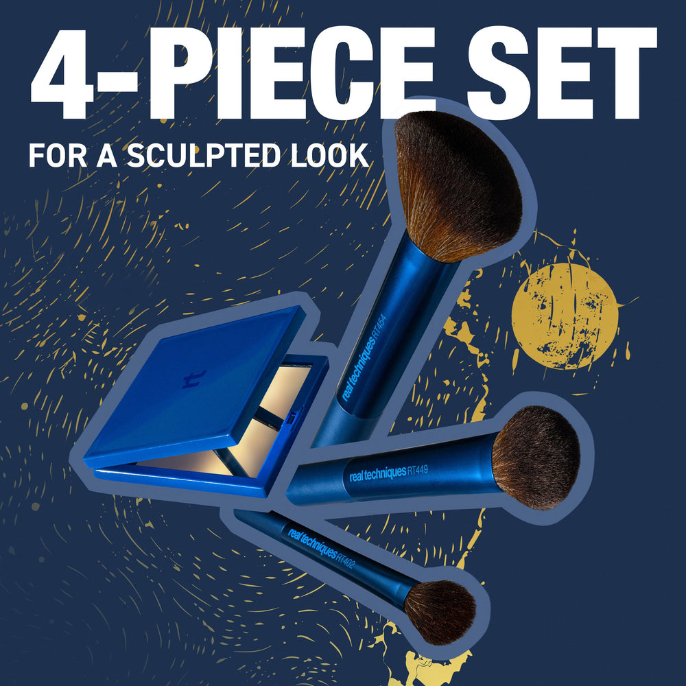Blush & Glow Brush Trio & Mirror