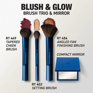 Blush & Glow Brush Trio & Mirror