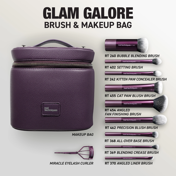 Glam Galore Brush & Makeup Bag