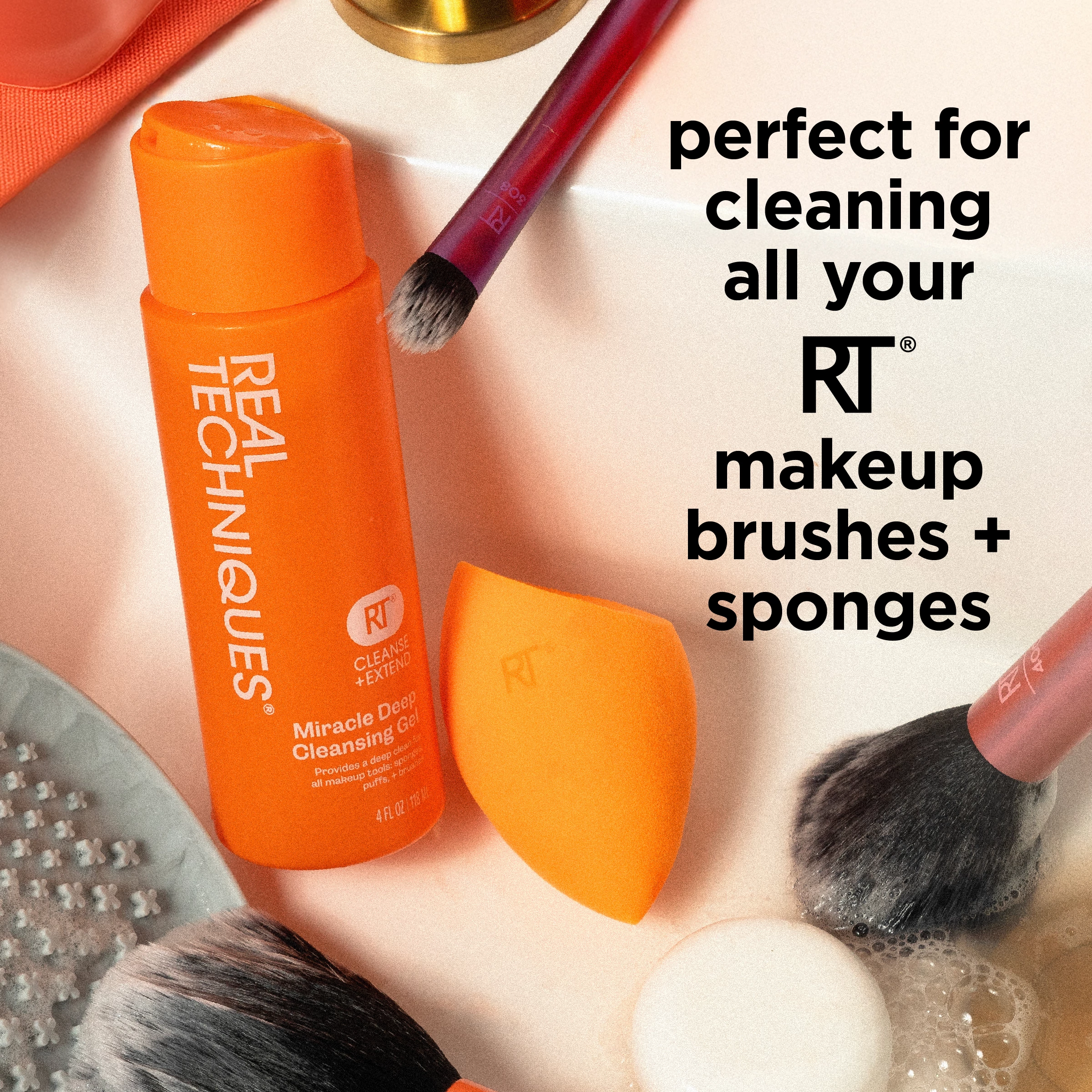 Real Techniques Miracle Deep Cleansing Gel, 4 fl. oz./118 ml