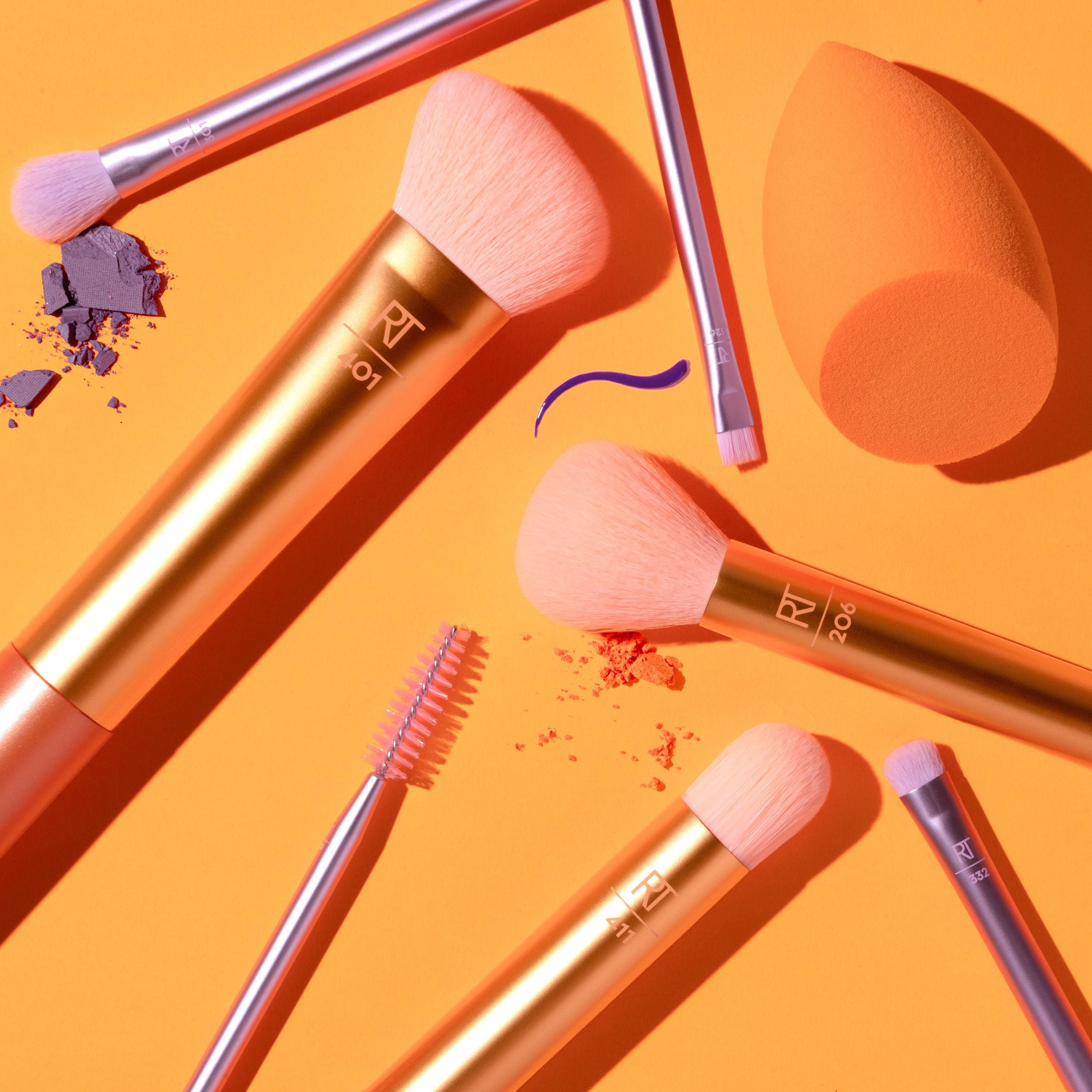 リアルテクニクス Real Techniques Level Up Brush And Sponge Kit, Makeup Brushes For