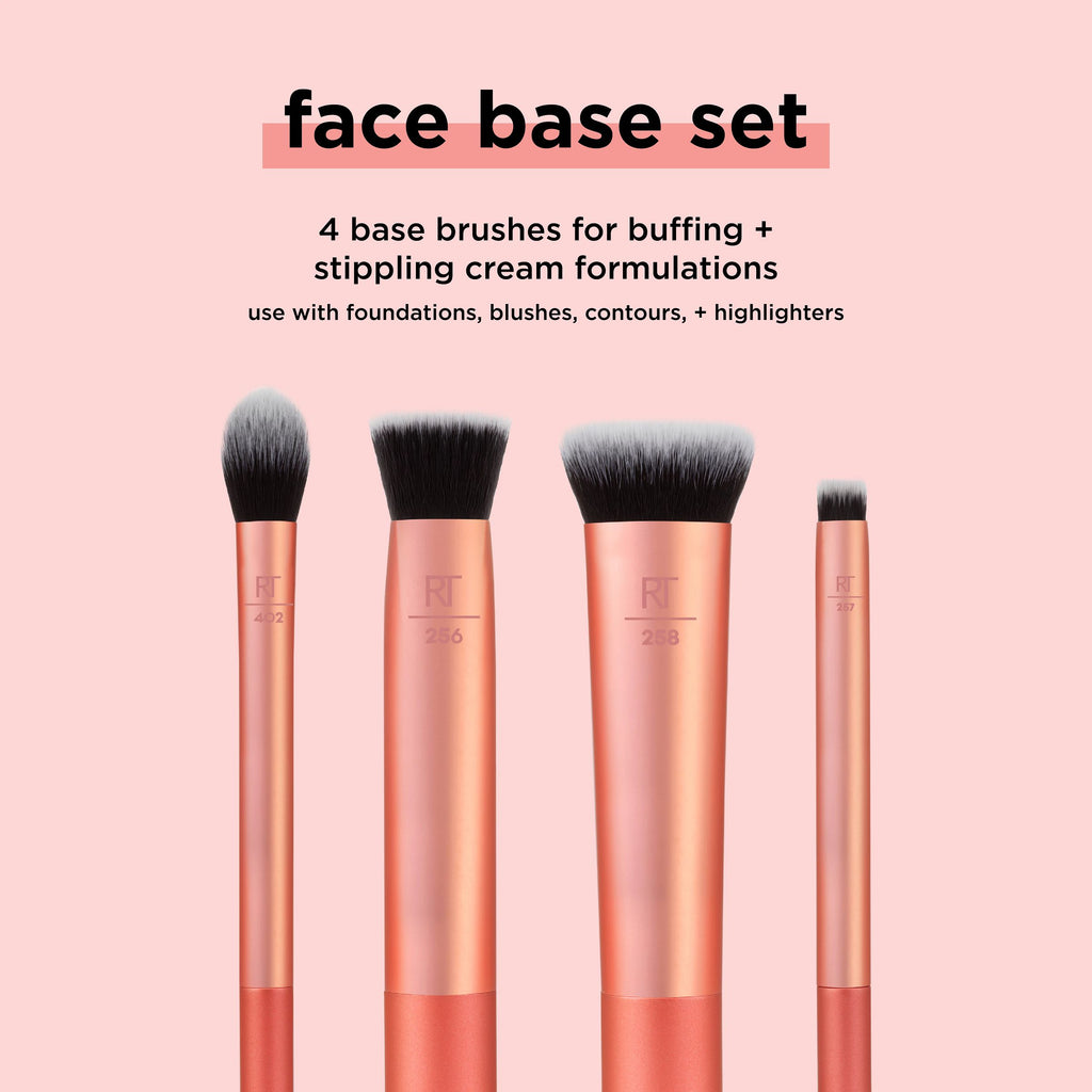 Real Techniques Face Base Makeup Brush Kit, For Concealer ...