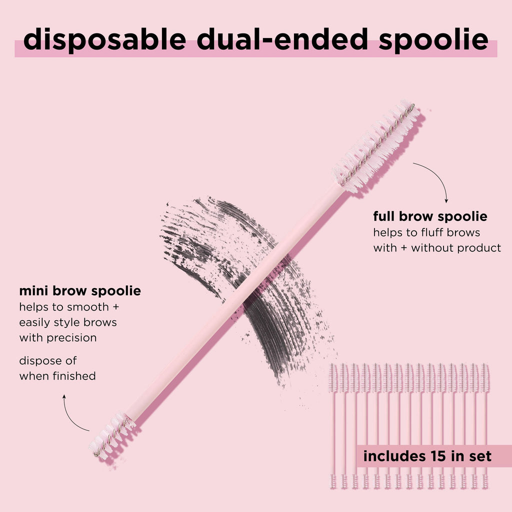 Real Techniques Disposable Dual-Ended Spoolies, For Daily Brow & Lash ...