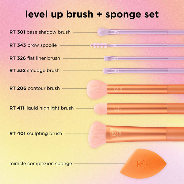 Level Up Brush + Sponge Set