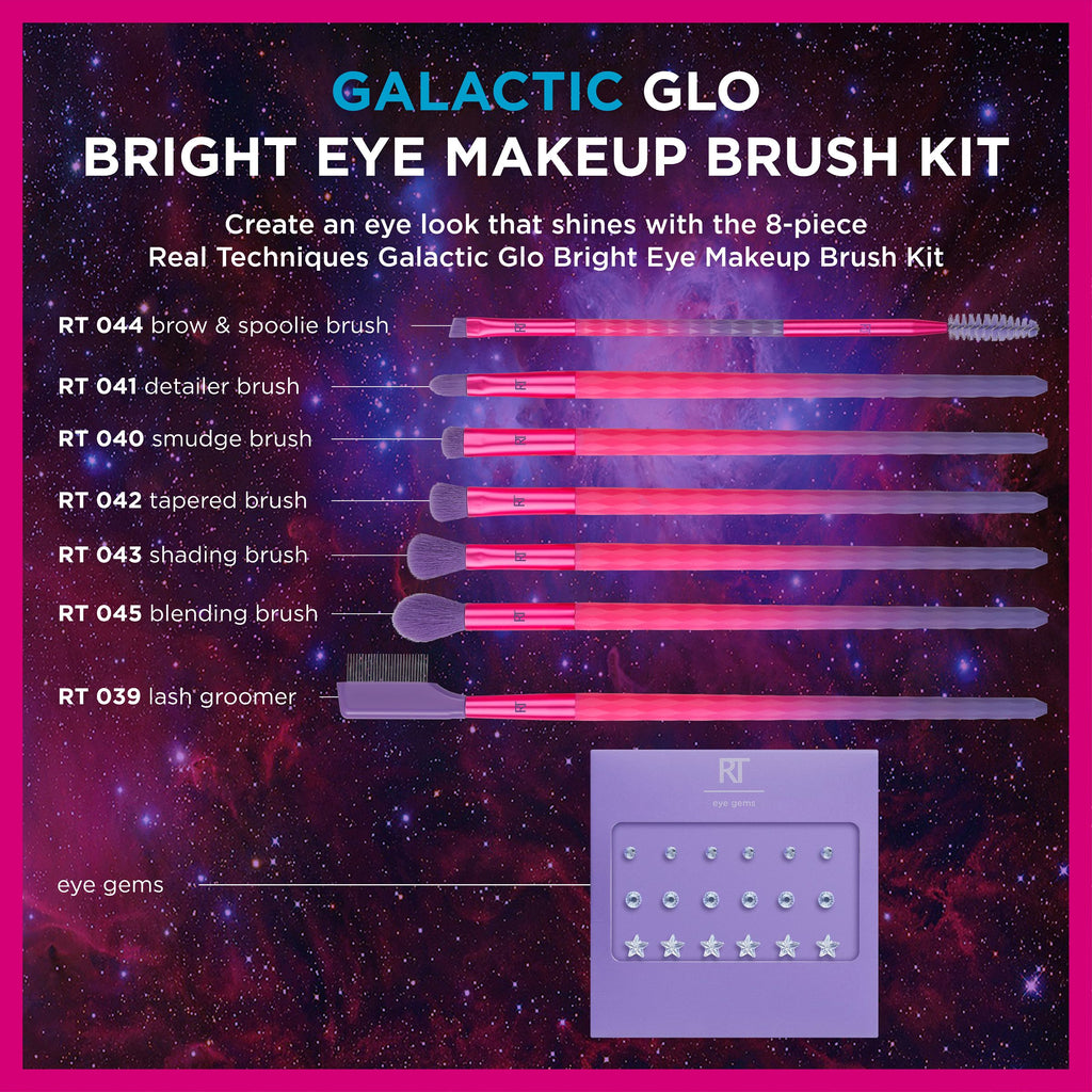Galactic Glo Bright Eye Makeup Brush Set